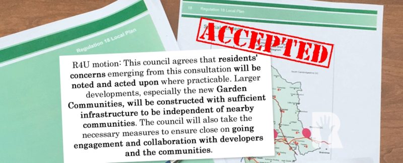 R4U secures last minute concession for residents ahead of draft Uttlesford Local Plan consultation